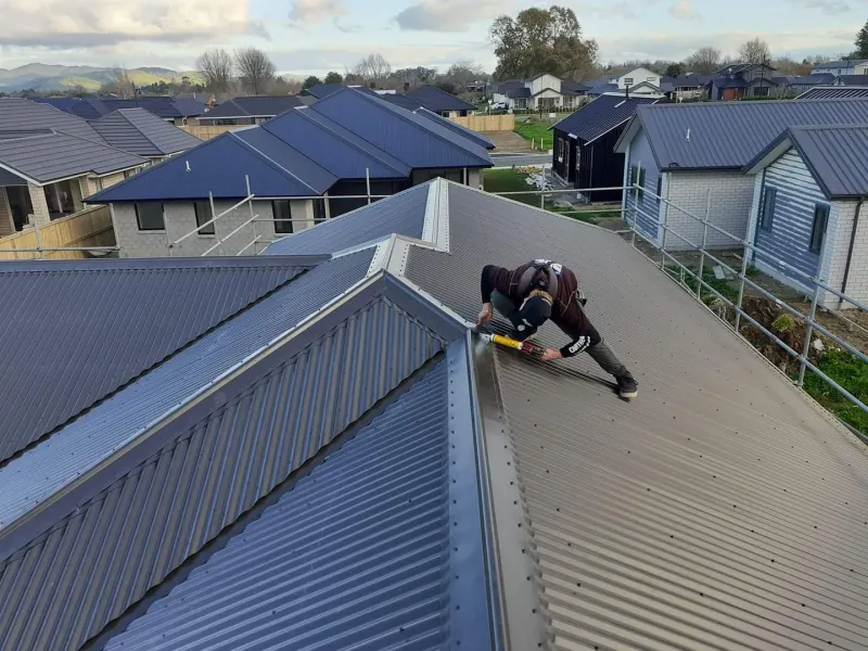 Roof repair work